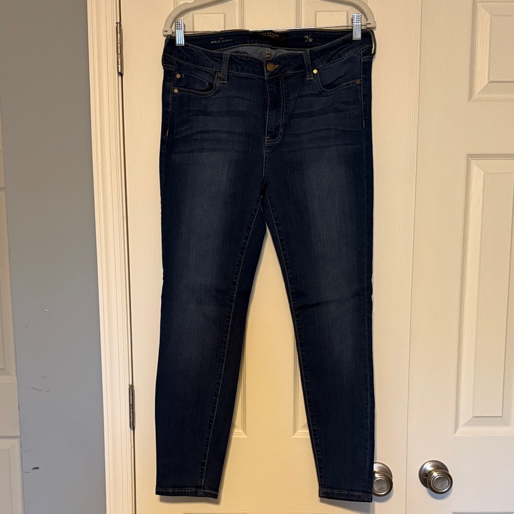 Liverpool Dark Wash Fitted Skinny Jeans